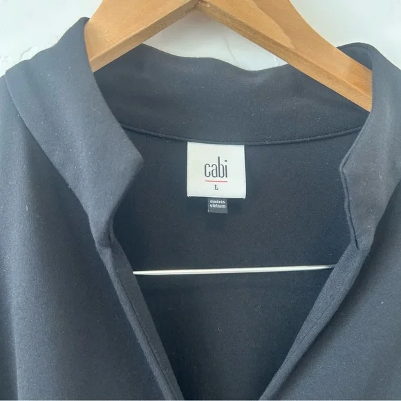 Cabi Composer Top Womens Large Black Button Up Long Sleeve Style 4746 Career - Picture 5 of 9